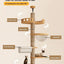 Cats Tree Floor Solid Wooden Cat Tree House Climbing Pets Furniture Adjustable Kitten Trees Tower Multilayer Cat Climbing Frame