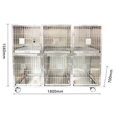 304 stainless steel dog cage multi-layer pet display cabinet display cage pet store foster cage pet hospital inpatient cag