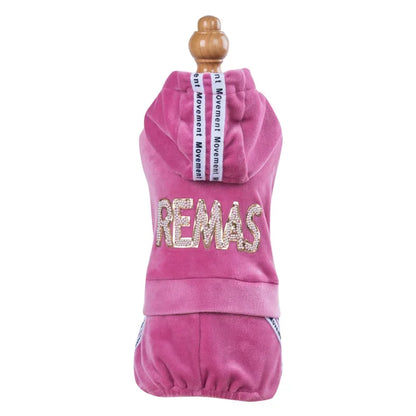 Pet Dog Clothing Four-legged Fashion letter Pet Dog Clothes for Dogs Coat Hoodie Sweatshirt Four seasons One-piece Jumpsuit