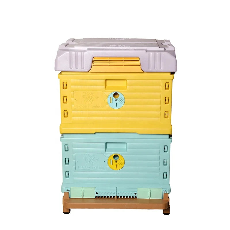 Benefitbee beehive factory 10 frames multifunction Langstroth 2 layers plastic bee hive