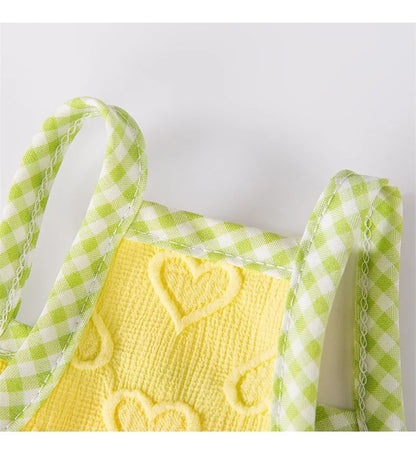 Sweetheart Bow Tie Hairpin Pet Dog Clothes Countryside Leisure Summer Vest for Small Puppy Soft Cotton Chihuahua Cat Clothing