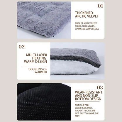 Self Warming Cat Bed Soft Warm Heated Dog Mat Thermal Blanket Non-slip Self-Heating Cat And Dog Bed Mat Pet Heating Pad For