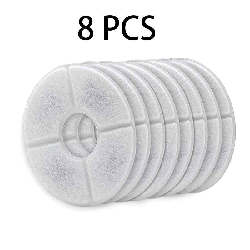 Replacement Activated Carbon Filter for Cat and Dog Water Fountains Flower Shape Round Dispenser Pet Water Fountain Filters