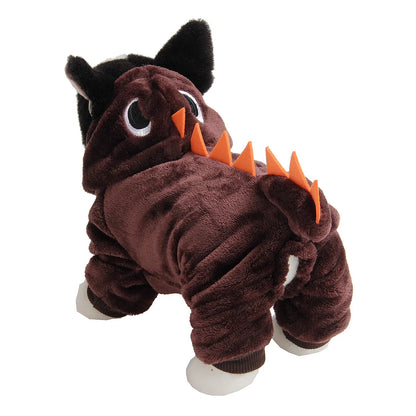 Winter Jacket For Dog Small Dog Coat Dinosaur Dogs Costume Christmas Outfit For Pet Medium Dogs Clothes Chihuahua Puppy Sweater