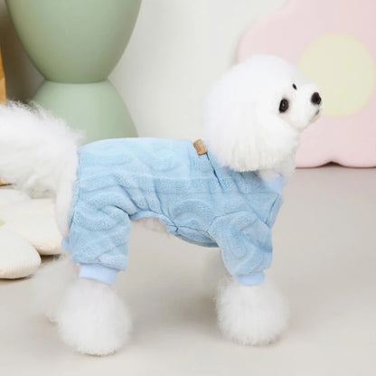 Luxury Fashion Thermal Fleece Dog Pajamas Onesie Winter Puppy Jumpsuit Poodle Chihuahua Yorkie Boy Dog Clothes for Small Dogs