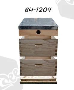 Wholesale 8 10 Frame 3 Layer New Zealand Pine red cedar Fir Wooden UK English British National Beehive Bee Hive with Metal Roof