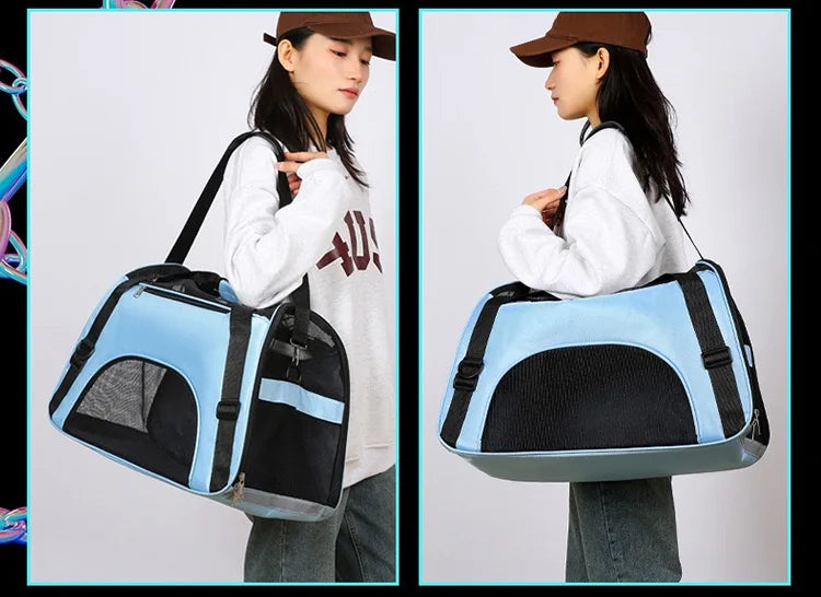 Portable Dog Cat Carrier Bag Pet Puppy Travel Bags Breathable Mesh Small Dog Cat Dogs Outdoor Tent Carrier Outgoing Pets Handbag