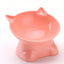 Hot-selling Nordic style pet bowl cervical vertebra protection cat bowl anti-tip plastic inclined mouth cat bowl pet supplies