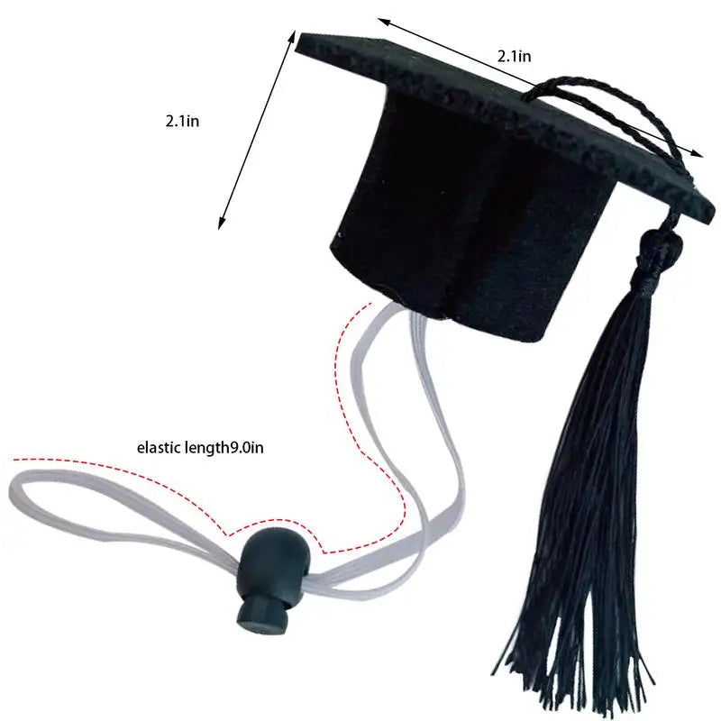 Black Dog Graduation Hats Small Dog Graduation Hats With Black Tassel Mini Animal Graduation Hat Small Animal Bachelor Hat
