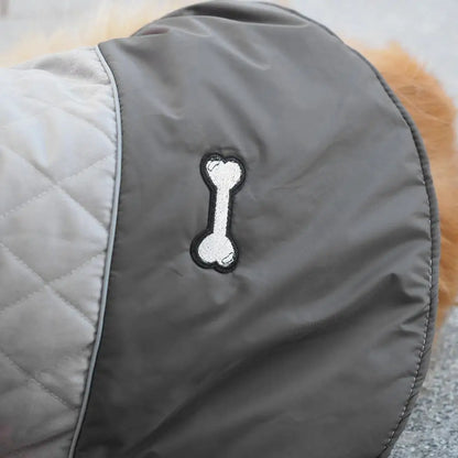 Warm Dog Pullover Waterproof Pullover Reflective Dog Coat Large Dog Warm Keeping Apparel For Cold Days For Camping Courtyard