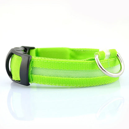 Light Up Dog Collar, Glow LED Dog Collar Flashing Night Walking Collar Waterproof for Small Medium Large Dogs