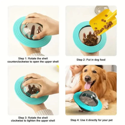 1pc Durable Dog Toys for Aggressive Chewers Squeaky Balls Flying Discs and Interactive Play Perfect for Medium Large Dogs