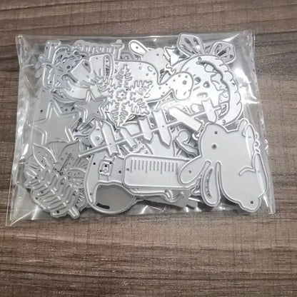 2024 New Mystery Box Randomly Selected Lucky Bags Small Animals Leaves Letters Flower Metal Cutting Dies for Scrapbook Stencils