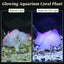 UXCELL Aquarium Artificial Coral Ornament Accessories Decorative Glowing Fish Tank Decor with Sucker Undersea Water Plants