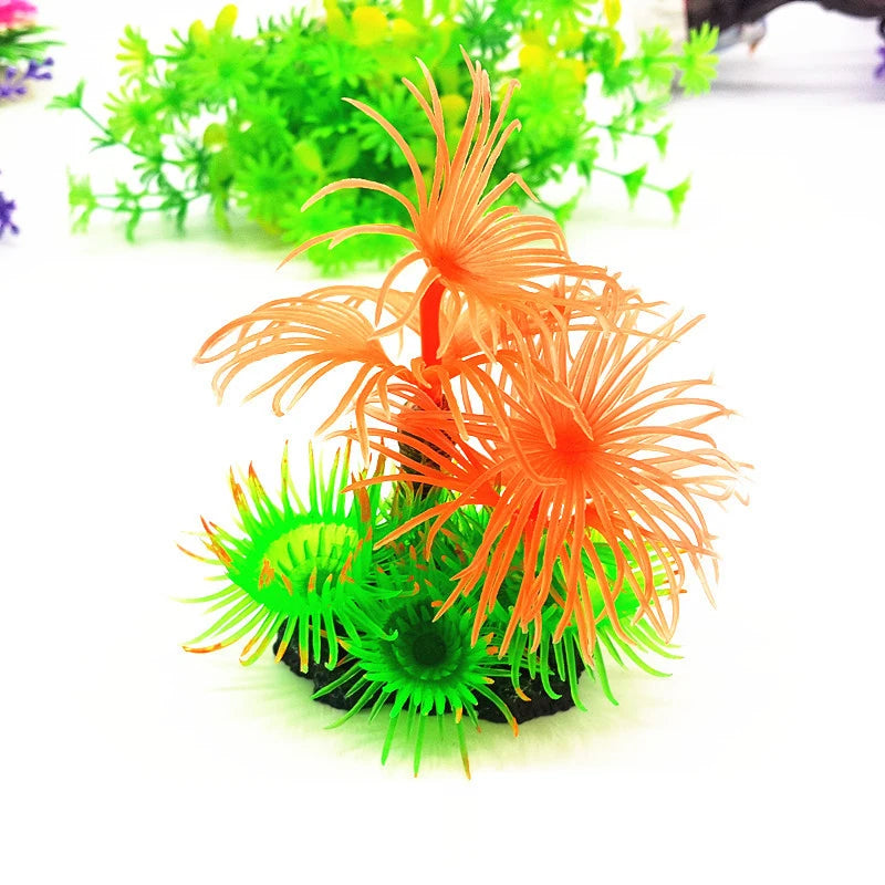 Artificial Underwater Coral  Aquarium Fish Tank Simulation Decoration Aquarium Backgrounds Plants Water Grass Accessories Home