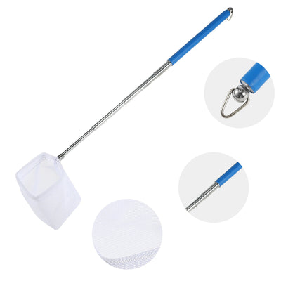 UXCELL Aquarium Fish Net Fishing Fine Net Mini and Shrimp Easy Grip Extendable Stainless Steel Handle Fish Tank Accessories