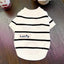 Dog Sweater for Small Dogs Luxury Dog Clothes Striped Pet Cardigan Knitted Coat Chihuahua Costume Bichon Clothing Puppy Jacket