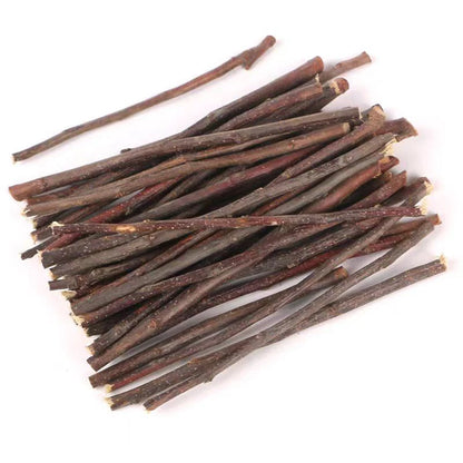 20/40/80/100pcs Hamster Rabbit Teeth Grinding Apple Tree Stick Minerals Molar Stone Toys for Chinchilla Hamster Pet accessories