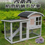 Rabbit Cage Extra Large Small Rabbit Cage Pet Rabbit Housing Outdoor Household Solid Wood Double decker Villa Breeding Cage