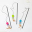 Cat Toy Cat Teaser Sticks Sequin Fish Feather Tail Funny Cat Stick Cat Cat Toy Catnip Doll Pet Supplies