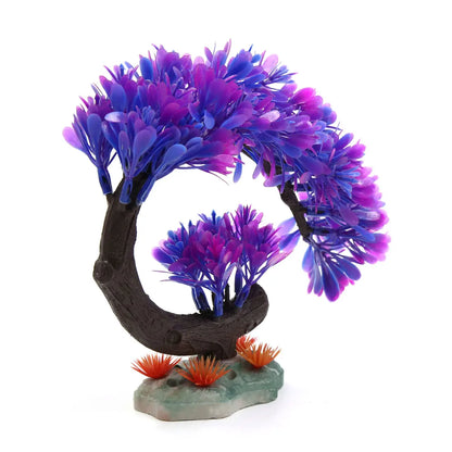 UXCELL Artificial Plants Grass Aquarium Plastic Water Weeds Ornament Fish Tank Flower Plants Tree Decoration Accessories