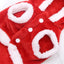 Christmas Dog Clothes Hoodie Pet Dog Sweater Flannel Antlers Scarf Winter Warm Small Dog Outfit Cat Hooded Clothing Costume Coat