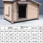 Outdoor Solid Wood Sunscreen Rain Protection Dog House Kennel  Large Medium-sized Dog Courtyard Villa Universa