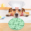 Lick Mat For Dogs Suction Dog Butter Lick Pad Raised Flower Design Dog Puzzle Bowl For Boredom Relief Floor Or Wall Treats