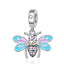 New 925 Sterling Silvering Butterfly Bees Bird Charm of ley 925 Chain Beaded Fit Original Pandora Bracelet DIY Ladies Jewelry