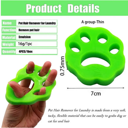 2PCS Pet Hair Remover Washing Machine Hair Remover Reusable Cat Dog Fur Lint Hair Remover Clothes Dryer Cleaning Laundry Tools