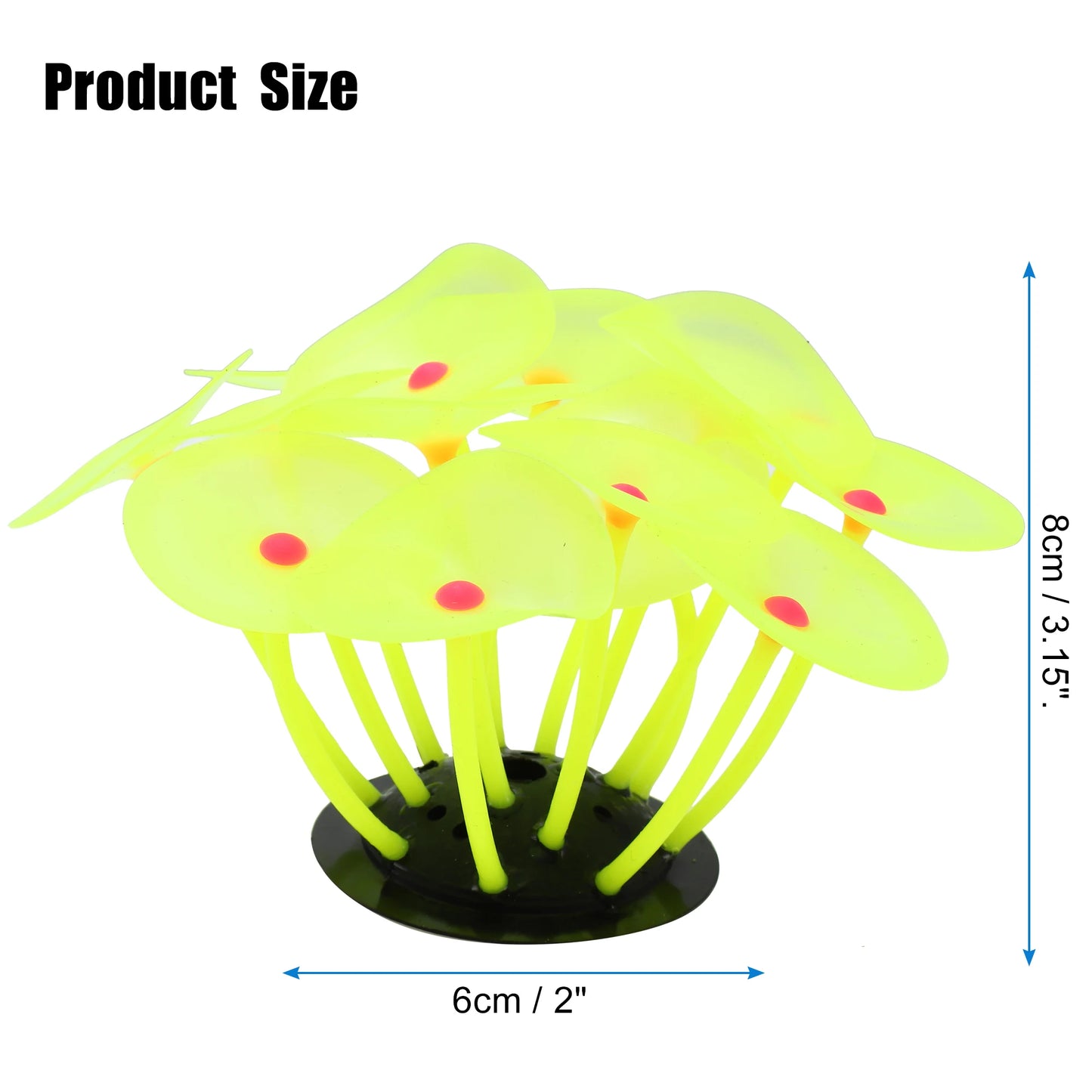 UXCELL Plastic Luminous Plants Glowing Artificial Simulation Coral Aquarium Decoration Underwater Ornament Fish Tank Accessories
