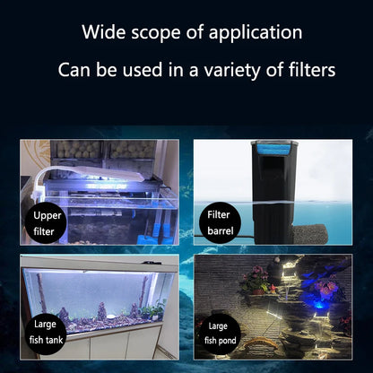 Aquarium Fish Tank Fluidized Moving Bed Filter Bubble Bio Media Filter Fish Tank Sponge With Sucker Air Stone And Sponge Filter