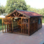 Manufacturer spot outdoor dog house wooden dog villa bite-resistant kennel rain-proof kennel can be customized dog house pet ca