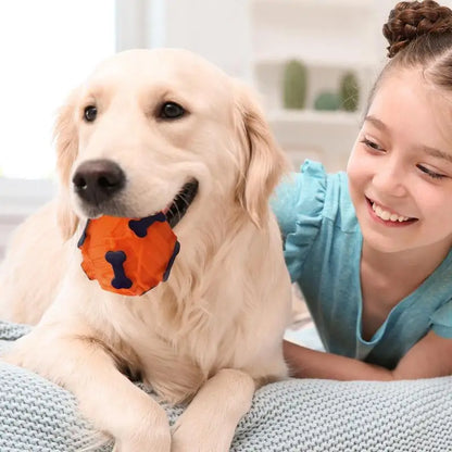 Treat Dispenser Toys For Dogs Interactive Puppy Squeaky Treat Dispenser Ball Dog Teeth-Grinding Toy Puppy Puzzle Slow Feeder