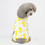 Pet Clothing Warm Cotton Dog Pajama Yellow Duck Soft Material Stretchable Dog Pajamas Onesie Pet Pjs Dogs Apparel for Small Dogs