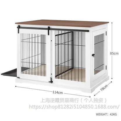 Unipaws sliding door cage high-end furniture wind pet cage medium and large dog house