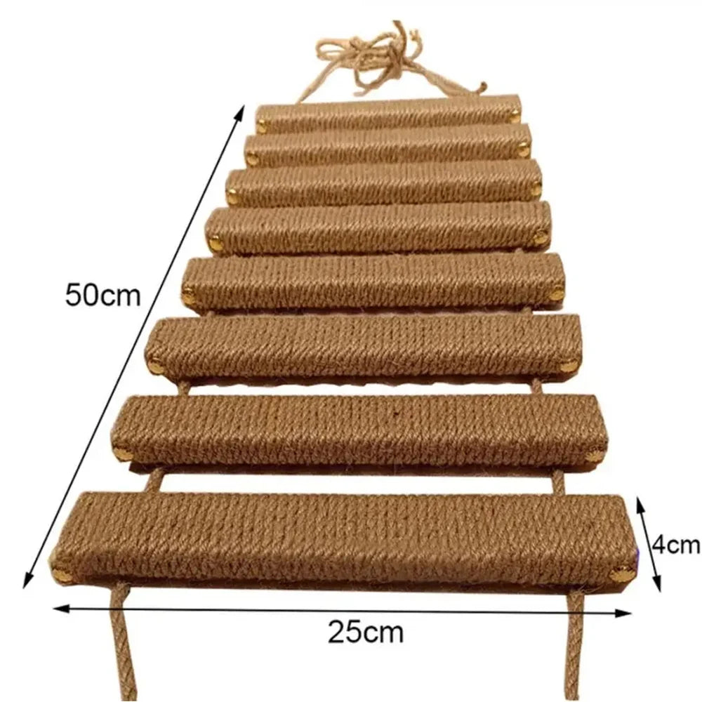 Cat Climbing Shelves Wall Mounted Kitty Nest & Perch Scratching Rope For Cat Grindjing Claws Cat Scraper Furniture Cat Tree