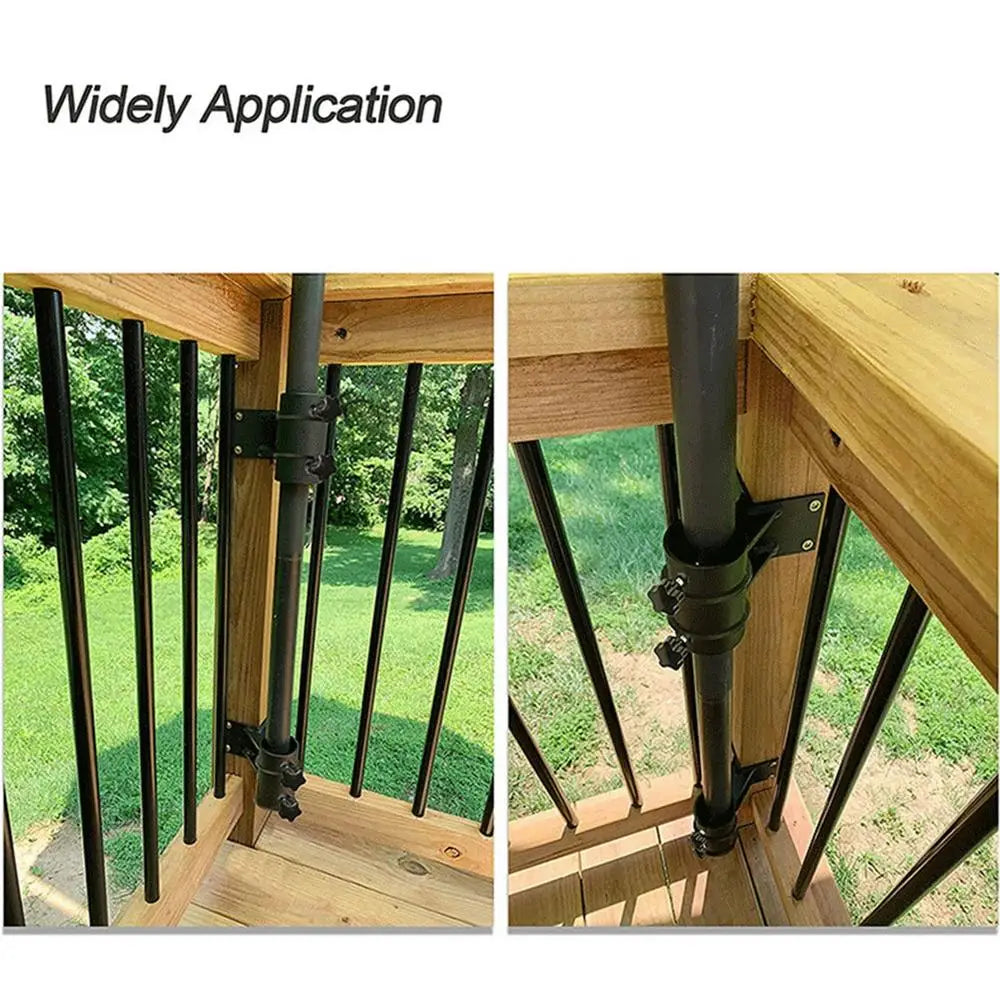 Heavy Duty Patio Umbrella Holder, Outdoor Deck, Mount, Stainless Steel, Clamp, Umbrella Bracket Outdoor Tools