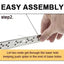 Bird Spikes with Stainless Steel Base, Durable Bird Repellent Arrow Pigeon Fence Kit