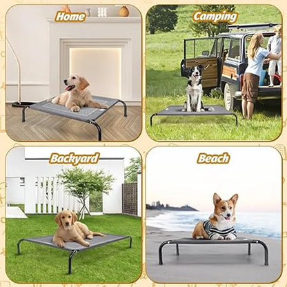 Elevated Bed For Dogs Folding Pet Camping Bed Cat Dog House Portable Removable Washable Cats Kennel Puppy Beds Dog Accessories