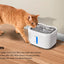 Cat Water Fountain with APP Wireless Connected 84oz/2.5L Automatic Pet Water Fountain with Stainless Steel Tray Weight Sensor