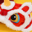 Small Dog Hat Cute Cat Costumes Dance Lion Pet Cat Soft Warm Lion Dance Clothes Small Pet Headwear Pet lion dance hat
