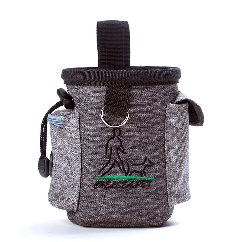 Outdoor Dog Trainings Bag Durable Poly 8 Colors Treat Bag  Dog Walking Snack Pouch Detachable Puppy TrainSnack Reward Waist Bag