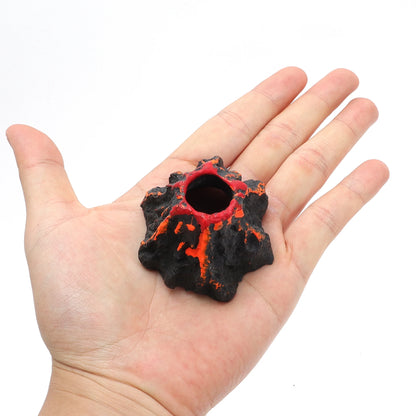 UXCELL 1 Set Aquarium Volcano Ornament Volcano Fish Tank Decorations Aquarium Aquatic Aquatic Resin Decor