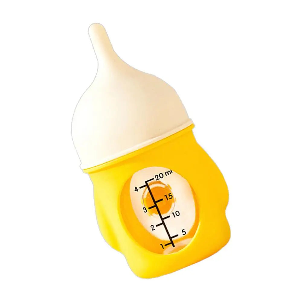 Pet Nursing Bottle Nursing Kitten Feeder Anti-Choking Silicone Feeding Nipple Small Animals Feeder with Visual Scale for Guinea