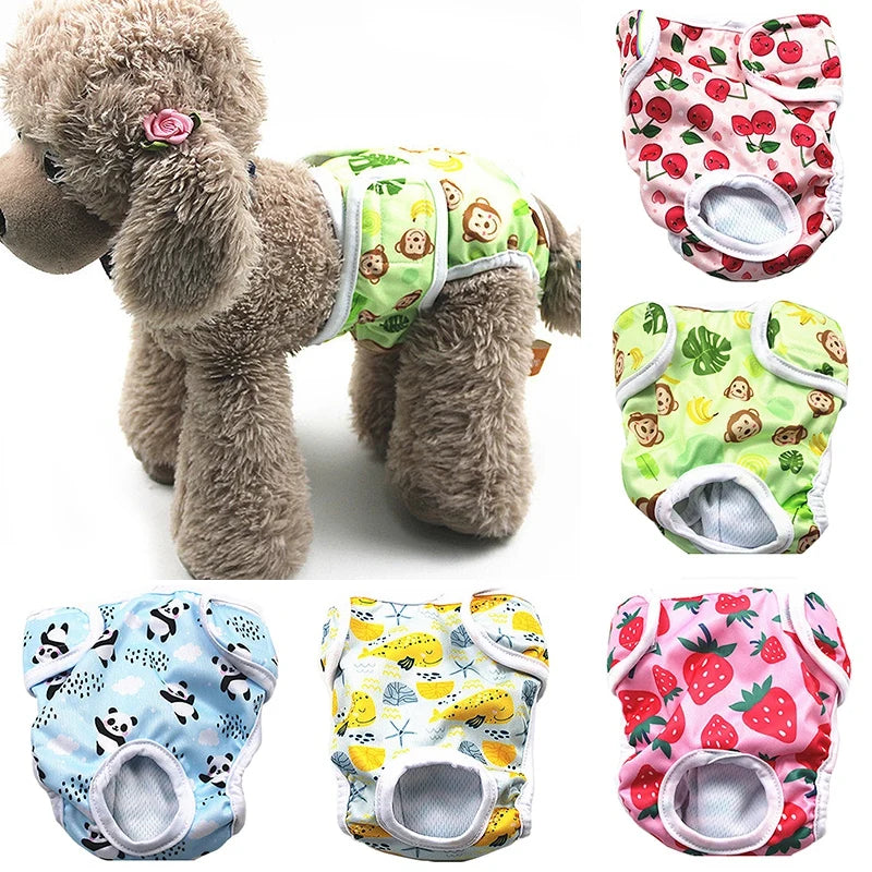 Washable Female Dog Diapers for Dog Period Panties,Comfy Reusable Physiological Panties Doggy Diaper for Small Medium Large Dogs