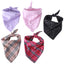 Floral Cotton Pet Collar for Kitten Double Layered Dog Harness Accessories Luxury Designer Outdoor Plaid Triangle Neck Collar