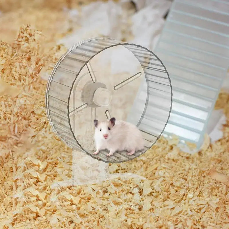 Silent Hamster Wheel Quiet Spinner Small Animals Exercise Wheels Super Quiet Hedgehog Acrylic Silent Spin With Height Adjustable