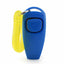 2 In 1 Pet Clicker Dog Training Whistle Answer Card Pet Dog Trainer Assistive Guide With Key Ring Dog Pet Cat Pet Supplies