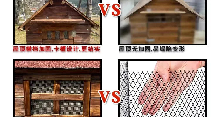 Rural Kennel Outdoor Kennel Rainproof Waterproof Rural Outdoor Kennel Courtyard Pet Small House Villa Four Seasons Pass